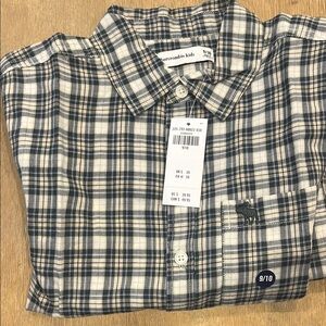 Abercrombie Kids Plaid Shirt - Black and White